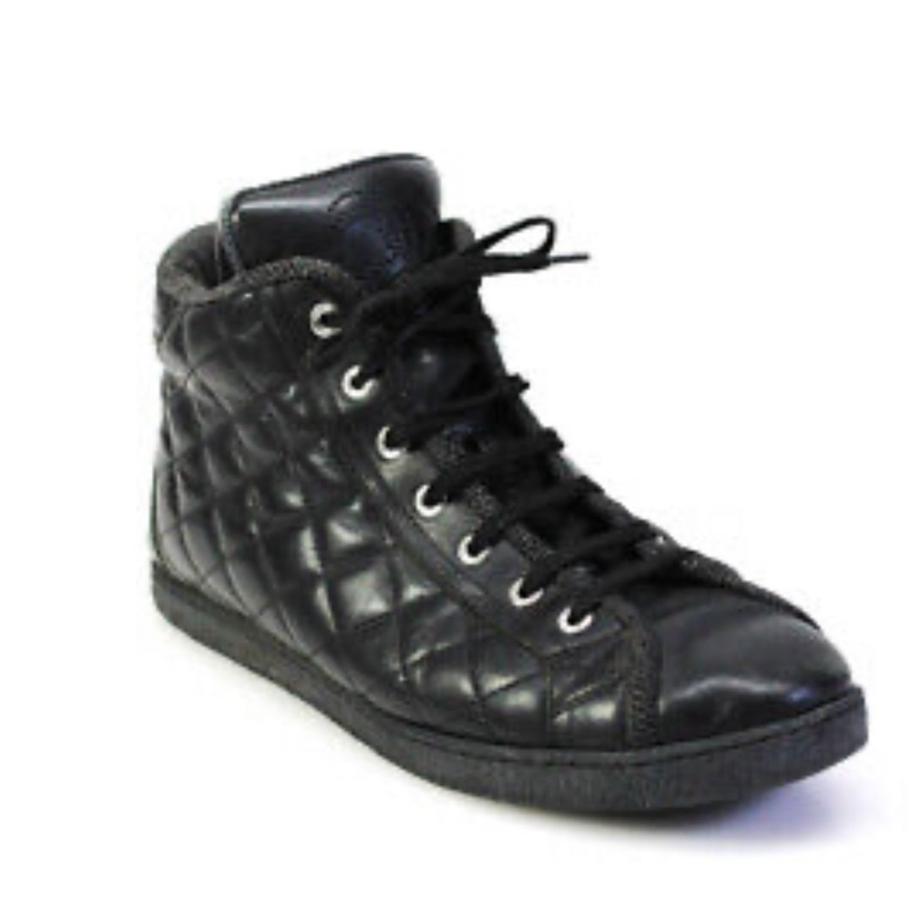 Chanel quilted high tops